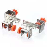 2 Stuks verstelbare roeststalen ladeklemmen DIY kastassemblage,geen gereedschap nodig,geschikt voor panelen van 10 30 mm
