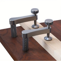 2PCS Werkbank Honden Gate Klem Set Met Anti Slip Pad Houtbewerking Desktop Klem Aluminium Legering Snelle Klem Voor 19mm