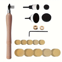 RUITOOL 55PCS Kom Schuurset met 50PCS haak  en lus schuurdiscs + 1 inch en 2 inch achterplaten en schuiminterfacepads,13