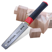 6 Inch SK5 High Carbon Staal Handzaag Dubbele Rand 17/14 TPI Antislip Handvat Perfect voor Houtbewerking Hoge Hardheid D