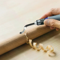 Aluminium handgreep ontbraamtool trim cutter met vervangbare messen voor metaal plastic hout precisie craft rotary bit