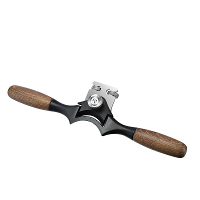 Concaaf bodem spokeshave houtbewerkingshandvat met 40 mm stalen mes en dubbele afstelmoeren precisie gebogen oppervlakte