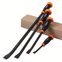 Heavy Duty Pry Bar Industrial Grade With Angled Tip Protective Hammer dunt Cap Handle For Lifting And Prying 8