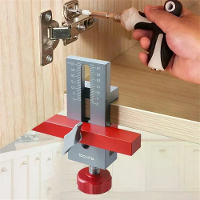 RUITOOL Kastdeurmontagegereedschap van aluminiumlegering Installatiepositionering Kasthardwaregereedschap voor ingelijst