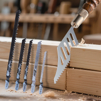 Mini handzaagset met stalen bladen, houten handgreep, compacte kromme zaag voor houtbewerking, doe het zelf precisiezage