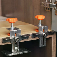 RVS Kast Deur Bevestigingsjig Verstelbare Klem Houtbewerkingsgereedschap Precieze Schaal Verborgen Deur Scharnier Instal