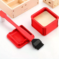 RUITOOL Silicoon Lijm Borstel Kit Non Stick Hechtingsapplicator Makkelijk Schoon Te Maken Zwarte Haren Opbergpunt voor H
