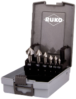 RUKO 102152ERO Kegelverzinkboorset 6 delig 6.3 Mm, 8.3 Mm, 10.4 Mm, 12.4 Mm, 16.5 Mm, 20.5 Mm HSSE Co 5 Cilinderschacht 1 set(s)