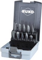 RUKO 116003RO Freesstift Hardmetaal Schachtdiameter 6 mm 10 delig