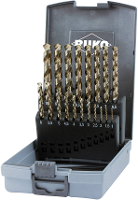 RUKO 228214RO HSSE Co 5 Metaal spiraalboorset 19 delig 1 mm, 1.5 Mm, 2 mm, 2.5 Mm, 3 mm, 3.5 Mm, 4 mm, 4.5 Mm, 5 mm, 5.5 Mm, 6 mm, 6.5 Mm, 7 mm, 7.5 Mm, 8 mm,