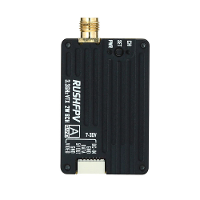 RUSHFPV 3.3GHz 2W 8CH Videozender met Circulaire Gepolariseerde Antenne voor Langeafstandsvluchten
