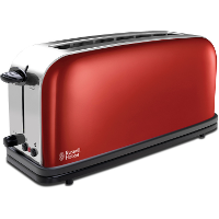 Russell Hobbs Colours Plus+ Flame Red Long Slot Broodrooster 21391 56