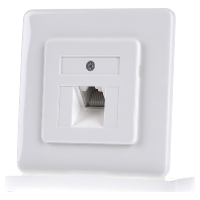 Rutenbeck UAE 8(8) Up rw Netwerkdoos Inbouw (in muur) Inzet met centraalstuk en frame Wit