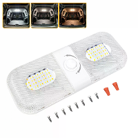 RV interieur LED plafondverlichting voor campertrailer enkele koepel 12v 24v 1700LM dimmer