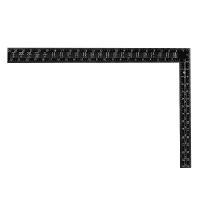 RVS Vierkante Liniaal 90 Graden Hoek Zwart Coating Metrische Imperiale Schaal Precisie Meetgereedschap voor Houtbewerkin