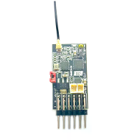 RX42BRB Multi protocol 6CH Mini Compatibele RC Ontvanger met Dual Brushed 7.5A ESC voor Flysky Wfly Microzone Radio Zend