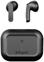 RYGHT MINO In Ear headset Bluetooth Stereo Zwart Ruisonderdrukking (microfoon) Indicator voor batterijstatus, Headset, Oplaadbox, Touchbesturing