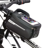 RZAHUAHU Fietstas Frame Voorbuis Fietsen Telefoonhouder Tas Waterdichte Telefoonhoes Houder 6.5 Inch Touchscreen Tas Acc