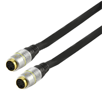 S video kabel 24K pluggen 1.5M