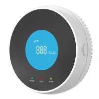 S06 Tuya Smart Gas Alarm WiFi Natuurlijk Methaan LPG Lekkage Detector App Besturing LCD Display 85dB Alarm Type C Aanged