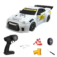 S916 RTR Mini 1/43 2.4G 4WD Drift RC Auto Gyro GTR Race LED Licht Volledige Schaal Afstandsbediening Hoge Snelheid Motor