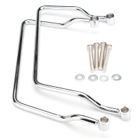 Saddle Bag Chrome Mount Bracket For Yamaha V Star Dragstar Xvs 400 650 Classic