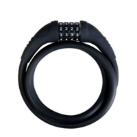 Sahoo Bicycle Lock Silicone Cable Lock Ring Type Anti Theft Wear Resistant Locking Password Lock