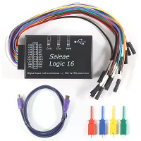 Saleae Logics USB logicanalyzer Multisysteem voor officiële versie Monsterfrequentie 100M 16 kanalen instrumenten