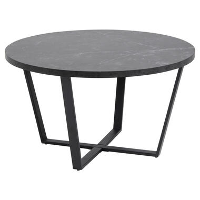 Salontafel Alma   zwart   44xØ77 cm