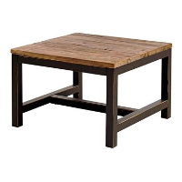 Salontafel Dean   hout/metaal   40x60x60 cm   Leen Bakker