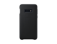 Samsung Leather GSM backcover Geschikt voor model (GSMs): Galaxy S10 E Zwart