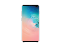 Samsung Leather GSM backcover Geschikt voor model (GSMs): Galaxy S10+ Wit
