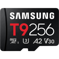 Samsung T9 microSDXC kaart Retail 256 GB UHS I U3, A2 Application Performance Class, Class 10, v30 Video Speed Class