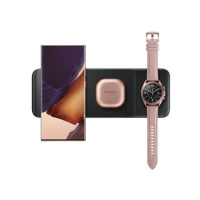 Samsung EP P6300 Wireless Charger Trio Inductief laadstation Magnetische aansluiting Qi Wireless Charging Zwart Wireless Charger, Snellader