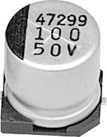 Samwha CK1C107M6L006VR Elektrolytische condensator SMD 100 µF 16 V 20 % (Ø x h) 6 mm x 6 mm 1 stuk(s)
