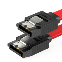SAMZHE 3UX 05B 3Gbps SATA 2.0 Male naar Male Recht naar gebogen / rechte SATA datakabel