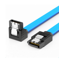 SAMZHE 3UX 05B 6 Gbps SATA3.0 Rechte naar gebogen / rechte SATA gegevenskabel