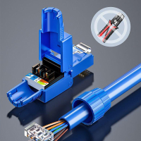 SAMZHE CAT5E/CAT6 RJ45 Connector Non hit Network Crystal Head Verdikte Vergulde Onafgeschermde Gigabit Netwerkkabel Conn