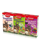 Sanal Knaagdier 3 Pack Drops Yogurt/salad/wild Berry #95;_3x45 Gr