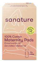 Sanature 100% Cotton Maternity Pads Kraamverband