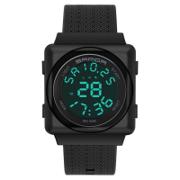 SANDA 2000 Cool Sport horloge schokbestendig lichtgevende mode 50m waterdicht digitaal horloge