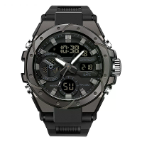 SANDA Heren Quartz Horloge Waterdicht Sport Wristwatches Multifunctionele Buiten Luminous Elektronisch Horloge   Dubbele
