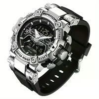 SANDA Heren Sport Digitale Horloges Multifunctionele Luminous Horloge Waterdicht Schokbestendig Alarmklok Heren Horloge