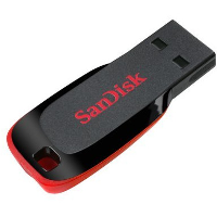 SanDisk Cruzer® Blade™ USB stick 128 GB Zwart SDCZ50 128G B35 USB A 2.0