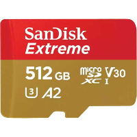 SanDisk Extreme microSDXC 512 GB geheugenkaart