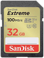 SanDisk Extreme PLUS SDXC kaart 32 GB UHS I Schokbestendig, Waterdicht
