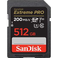 SanDisk Extreme PRO SDXC 512 GB geheugenkaart