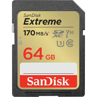 SanDisk Extreme SDXC 64 GB geheugenkaart