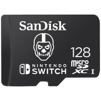 SanDisk microSDXC Extr 128GB (U3/UHS I/CL.10/R100/W60) Fortnite, Skull Trooper microSDXC kaart 128 GB UHS I