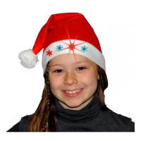 Kerstmuts met lampjes voor kinderen